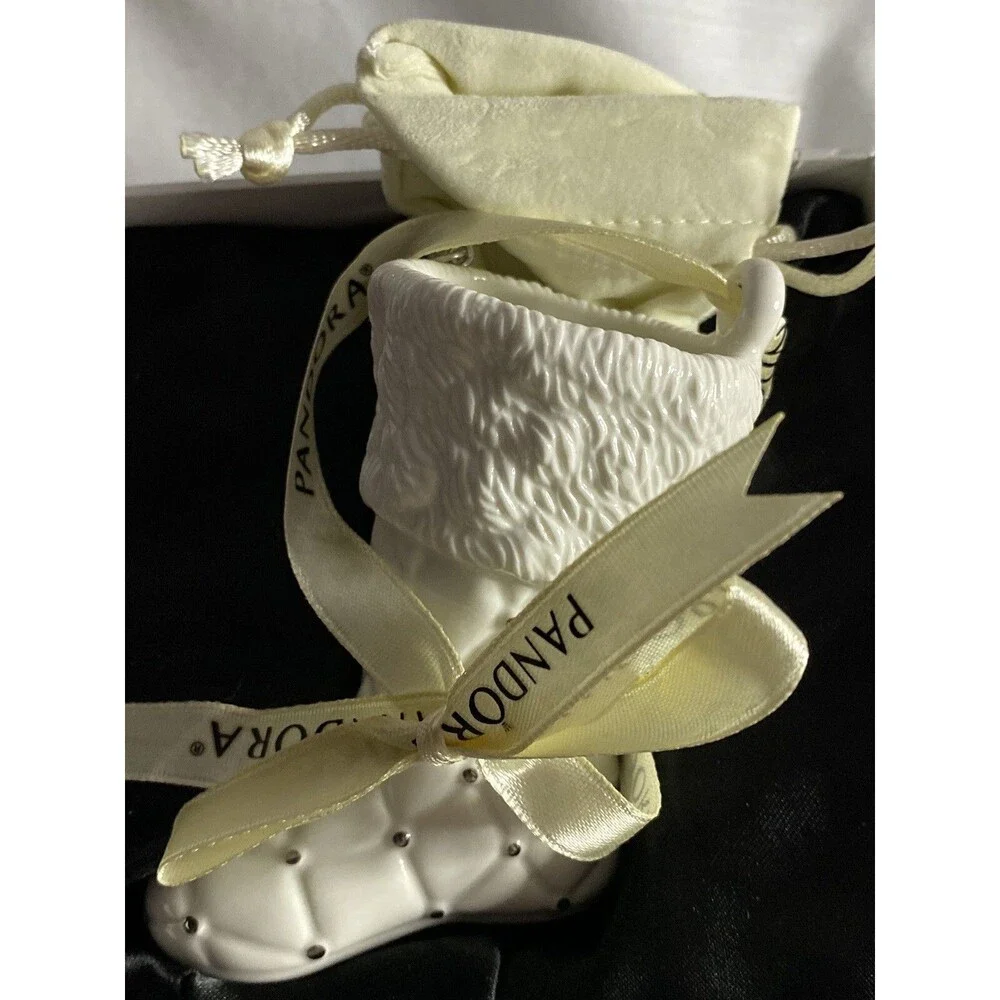 Pandora Ornament Xmas Unforgettable Moments porcelain Christmas stocking  2012